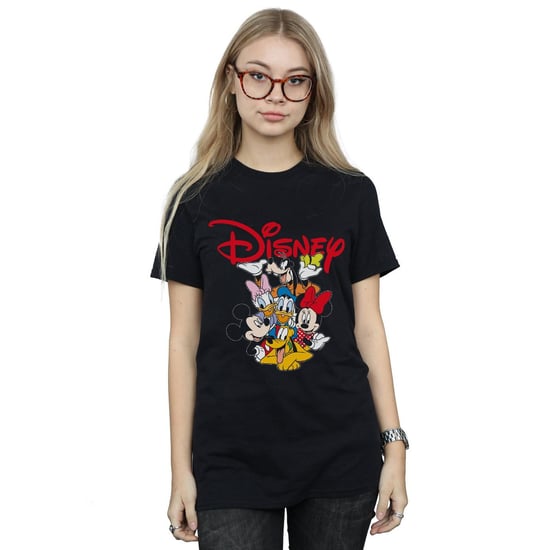 Disney Dames/Dames Mickey Mouse Crew Katoenen Vriend T-shirt (Zwart) - Image 2