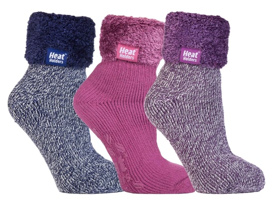 Heat Holders - Set van 3 gevoerde antislipsokken voor dames - Pack 2 - Image 1