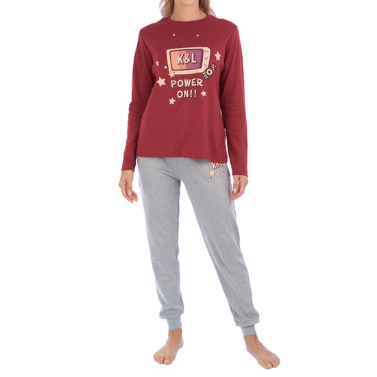 KLP1 women's long-sleeved winter pajamas