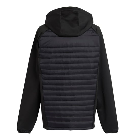 Regatta Mens Navigate Quilted Hybrid Jacket (Black/Orange Pop)
