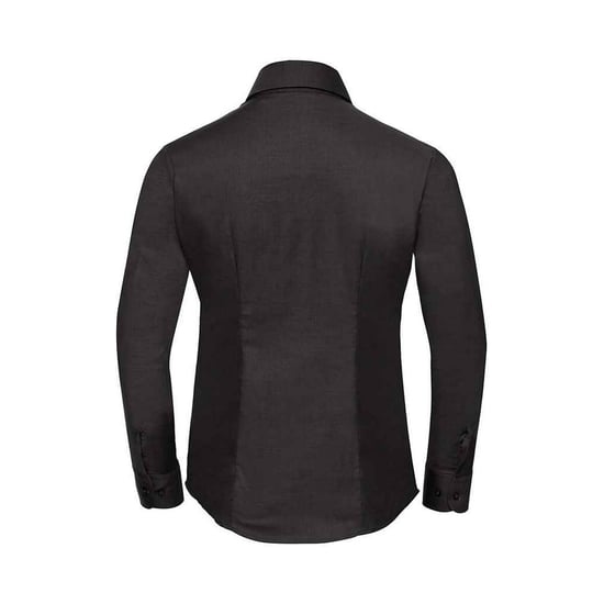 Russell Womens/Ladies Oxford Easy-Care Long-Sleeved Shirt (Black)