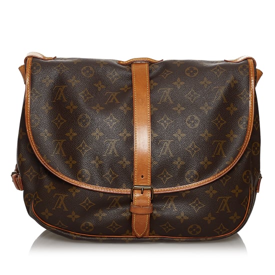 Vintage Louis Vuitton Monogram Saumur 35 Brown