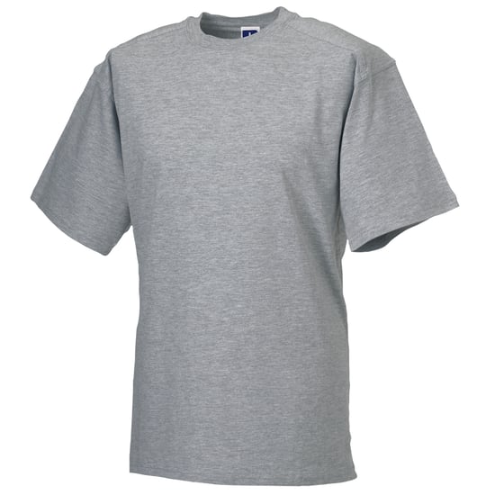 Russell Europa Heren Werkkleding Korte Mouwen Katoenen T-Shirt (Licht Oxford) - Image 2