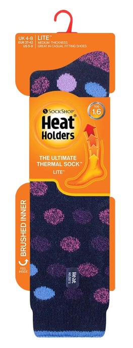 Heat Holders Lite - Lange thermo sokken voor dames - Marine -plek - Image 2
