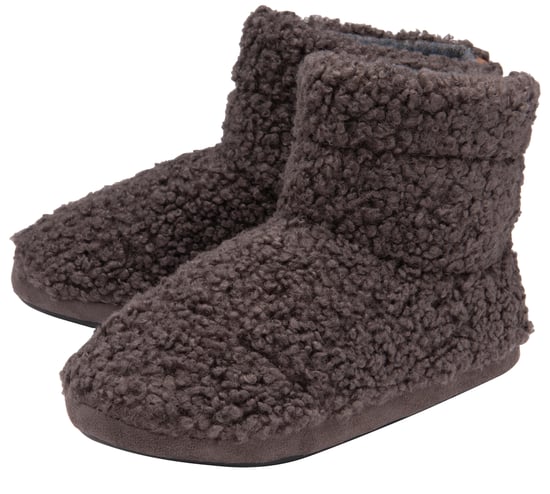 DUNLOP - Heren Fuzzy Sherpa Geheugen Schuim Slippers (8, Antraciet) - Image 1