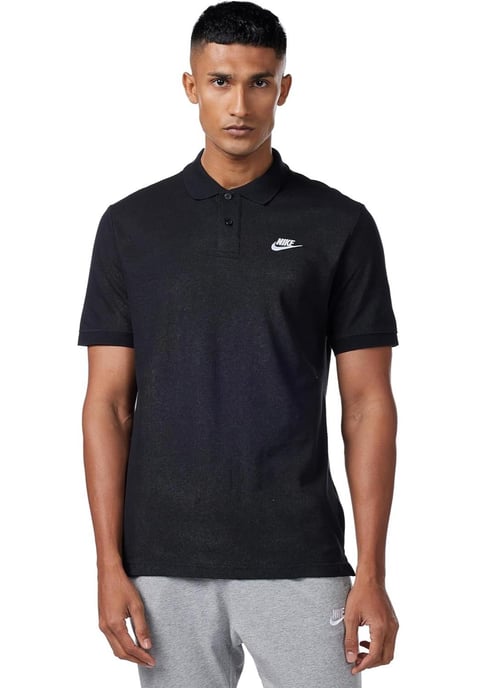 Nike Sportswear Club herenpoloshirt in zwart - Image 1