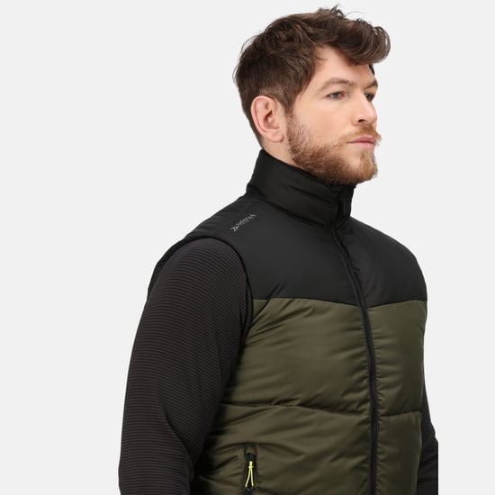 Regatta Mens Regime Insulated Body Warmer (Dark Khaki/Black)