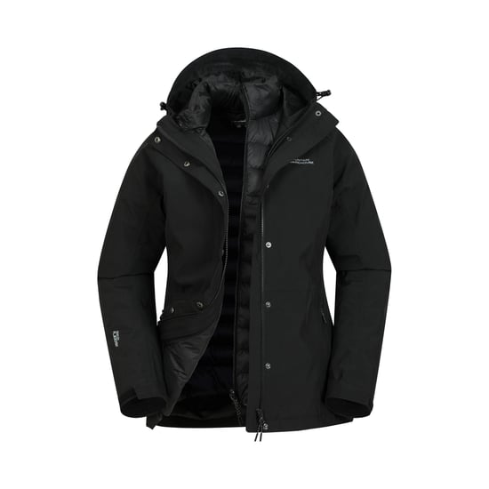 Mountain Warehouse Dames/Dames Alaskan 3 in 1 gewatteerd jack (Zwart) - Image 1
