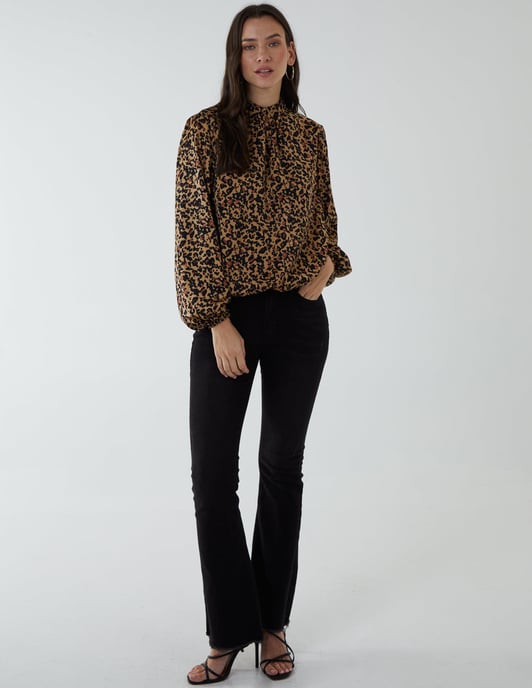 Satin Blouson Top