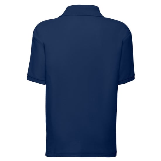 Fruit of the Loom Kinder/Kids Piqué Poloshirt met Korte Mouwen (Marine) - Image 2