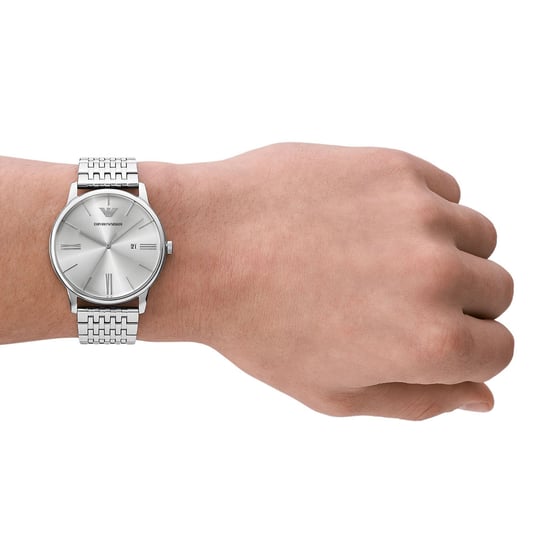 Emporio Armani Minimalist Heren Horloge Zilverkleurig AR11599 - Image 5