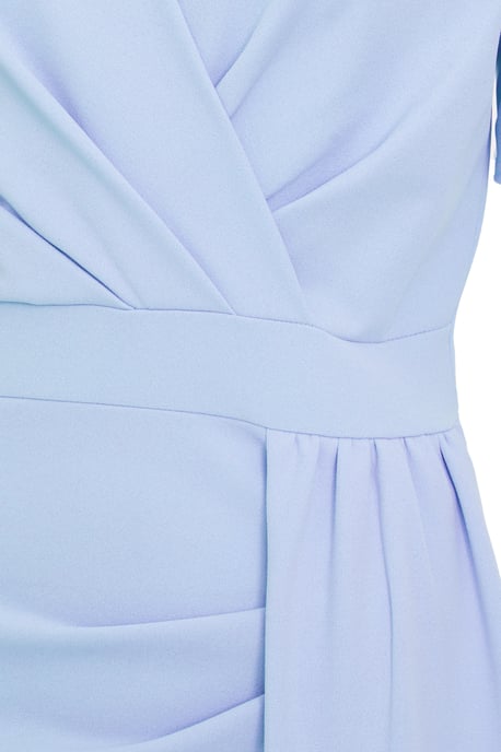 Light Blue Wrap Maxi Dress - Image 6