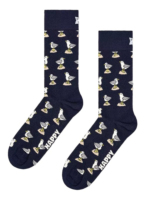 Happy Socks - Meeuw Sokken | Novelty Print Sokken in Marineblauw - Marineblauw - Image 2