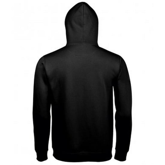 SOLS Unisex Volwassenen Spencer Hooded Sweatshirt (Zwart) - Image 2