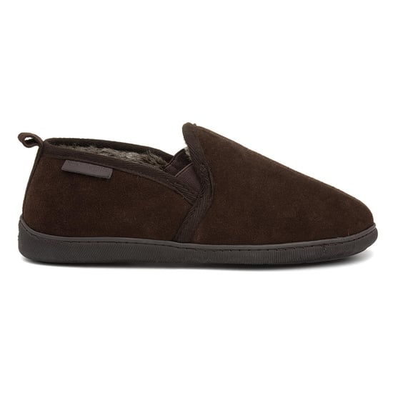 Hush Puppies Heren Arnold Slip On Leather Slipper (Bruin) - Image 4