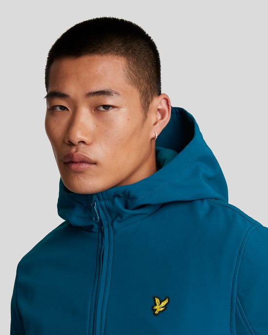 Heren Fleece Achter Softshell Jas in Marineblauw - Image 4