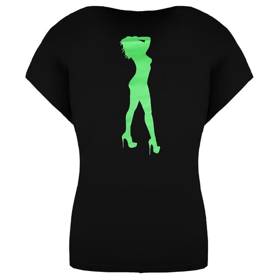 Supra x Heidi Klum Cochs Short Sleeve V-Neck Black Womens T-Shirt 191902 008