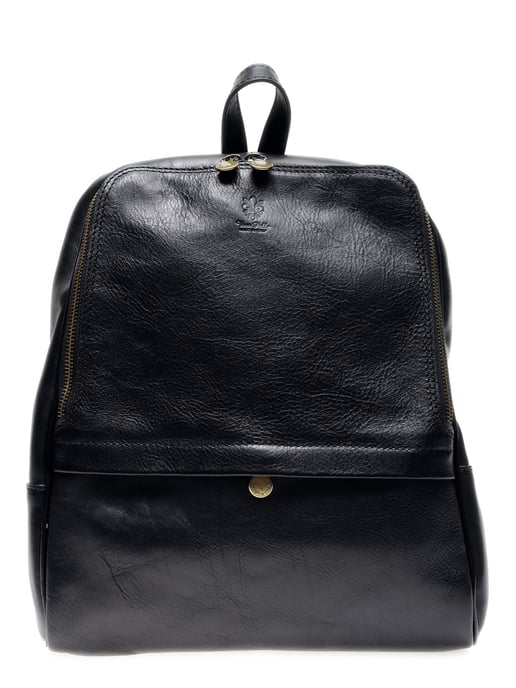 Anna Luchini SS22 AL 3132 Zwart Rundleer Tas - Image 1