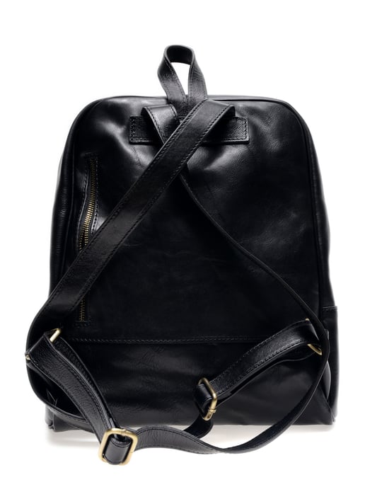 Anna Luchini SS22 AL 3132 Zwart Rundleer Tas - Image 2