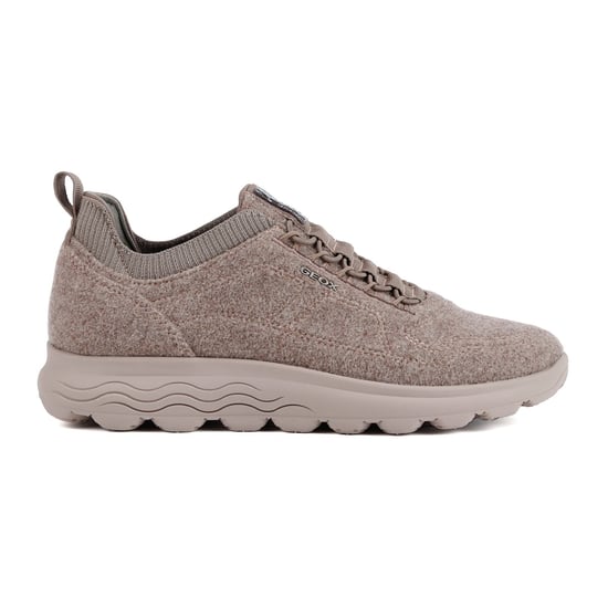 Geox D Spherica A Wollen Blend Damessneakers In Donkerroze - Image 4