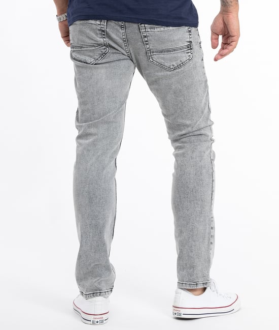 Rock Creek Jeans Straight Leg Grau