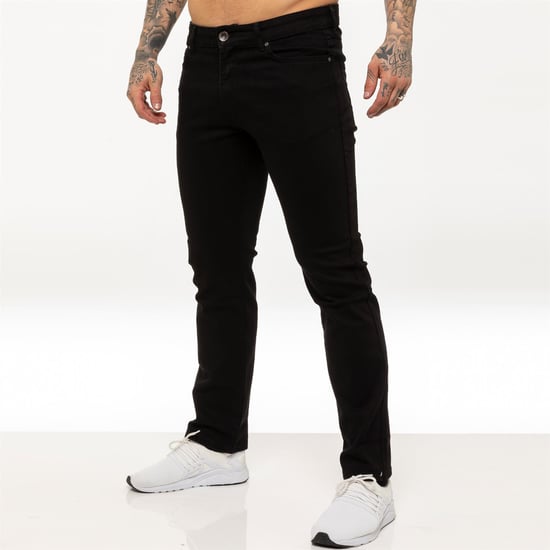 Kruze Heren Rechte Benen Stretch Jeans - Image 1