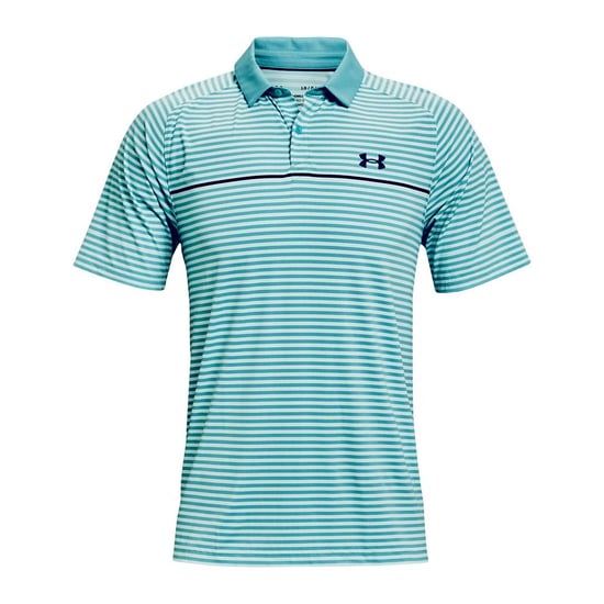 Under Armour Iso-Chill Hollen Mens Blue/White Golf Polo Shirt