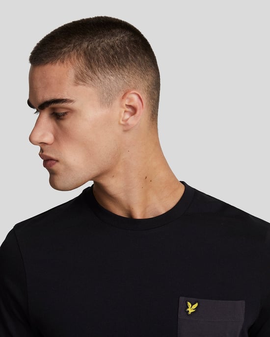 Lyle & Scott Tonal Pocket T-Shirt Black