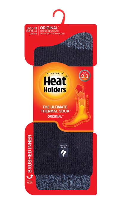Heat Holders Heren extra dikke warme thermo sokken - Marine / Denim Hiel & Teen (Berlijn) - Image 2