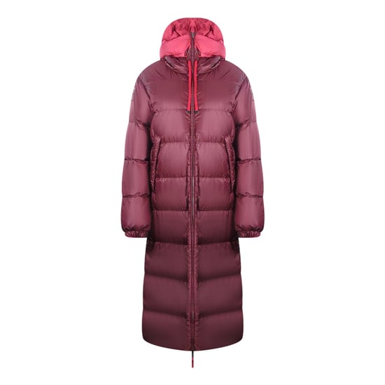 Parajumpers Sleeping Bag Reversible Red Long Hooded Down Jacket