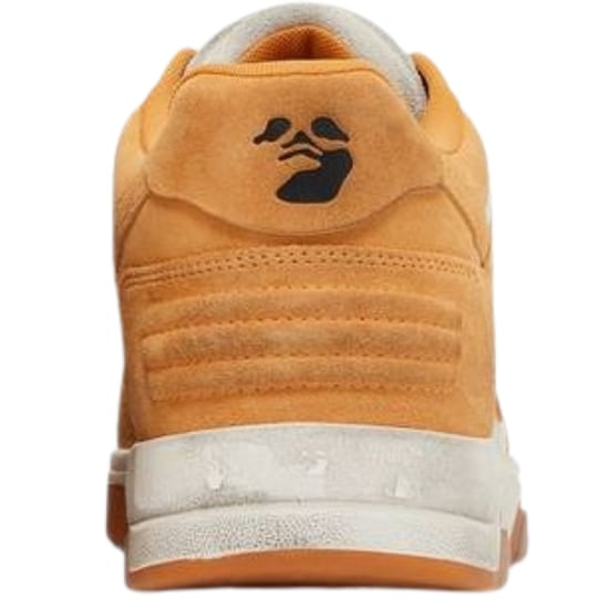 Off-White Out Of Office Vintage Orange Suede Leather Sneakers