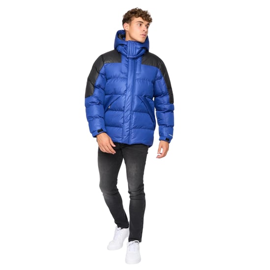 Crosshatch Heren Camptor jas met panelen (Blauw) - Image 3