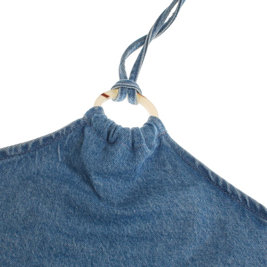 Short denim dress 664977 woman