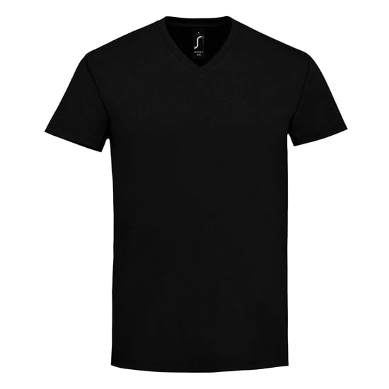SOLS Mens Imperial V Neck T-Shirt (Deep Black)