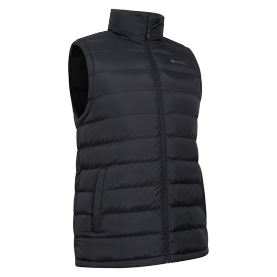 Mountain Warehouse Gewatteerd gilet met imitatiebont voor heren (Zwart) - Image 3