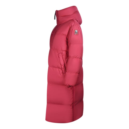 Parajumpers Sleeping Bag Reversible Red Long Hooded Down Jacket