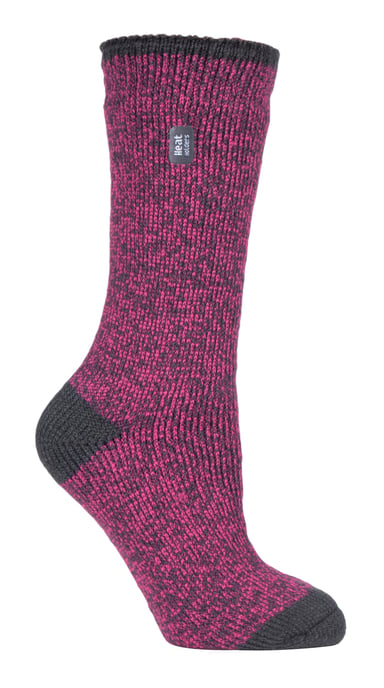 Heat Holders - Dames 2.3 tog thermo wintersokken - Primrose Raspberry - Image 1