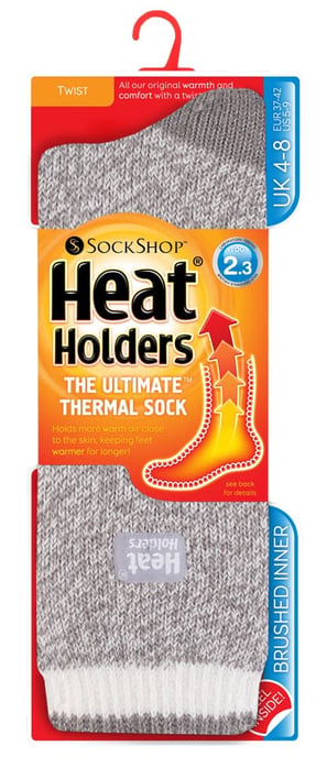 Heat Holders - Thermische sokken met damespatroon - Greystoke - Image 2