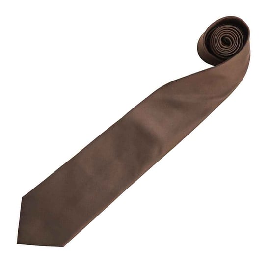 Premier Mens “Colours” Plain Fashion / Business Tie (Brown)