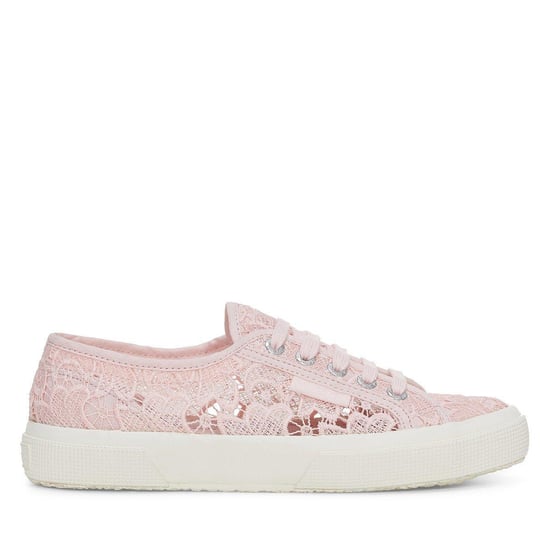 Superga Dames/Dames 2750 Macramé Sportschoenen (Roze Ish/Avorio) - Image 1