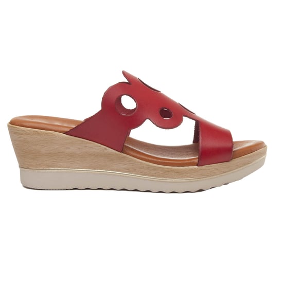 Platform sandal Montevita in Red
