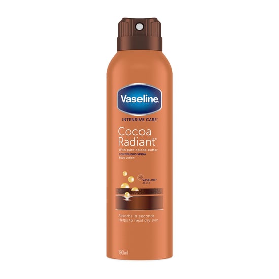 Vaseline Intensive Care Spray Moisturiser Cocoa Radiant 190 ml, 6 Pack