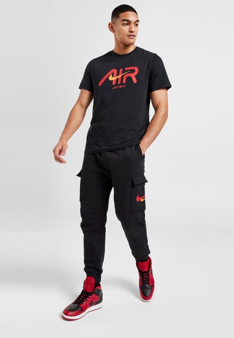 Nike Swoosh Air Heren T-shirt in zwart - Image 4