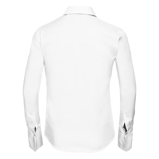 Russell Collection Dames/Dames Ultimate Shirt Met Lange Mouwen (Wit) - Image 2