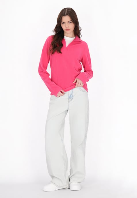 Mymo Fleece trui Dames roze - Image 2