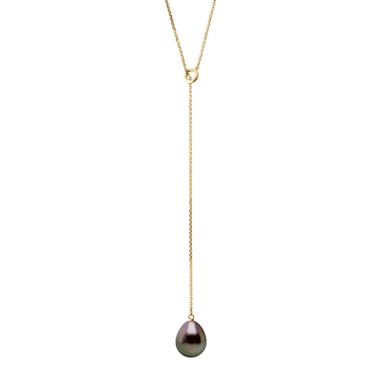 Necklace LASSO- Real Cultured Pearl Pear 8-9 mm