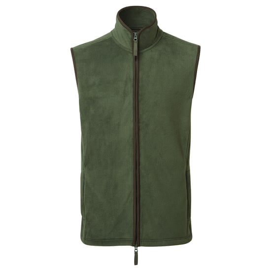 Premier Heren Artisan Fleece Gilet (Mosgroen/bruin) - Image 1