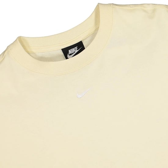 Nike Swoosh Logo Loose Fit Cream T-Shirt