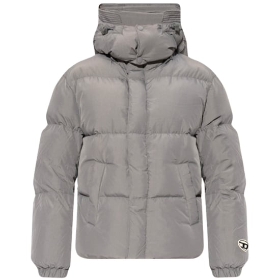 Diesel Plain Grey Winter Jacket