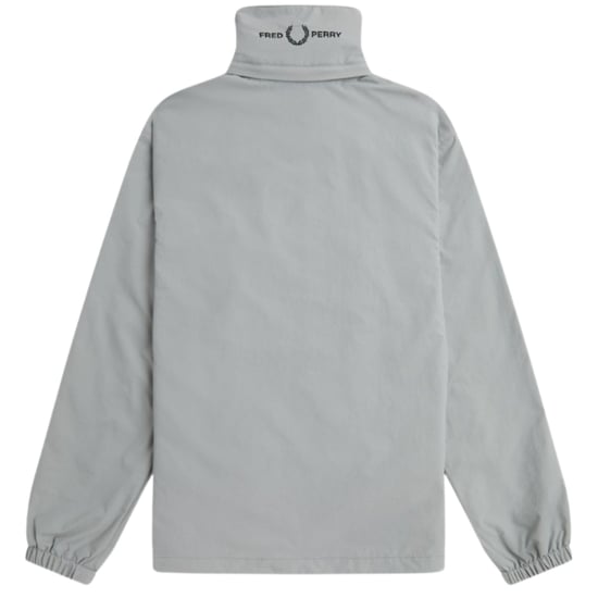 Fred Perry Patch Pocket Zip Closure Grey Jacket